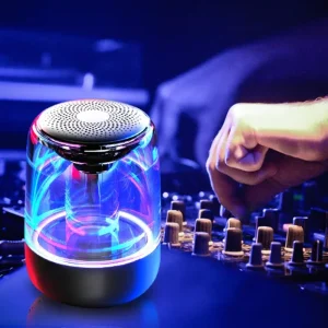 Portable Wireless Bluetooth Speaker Powerful Bass Color LED Light